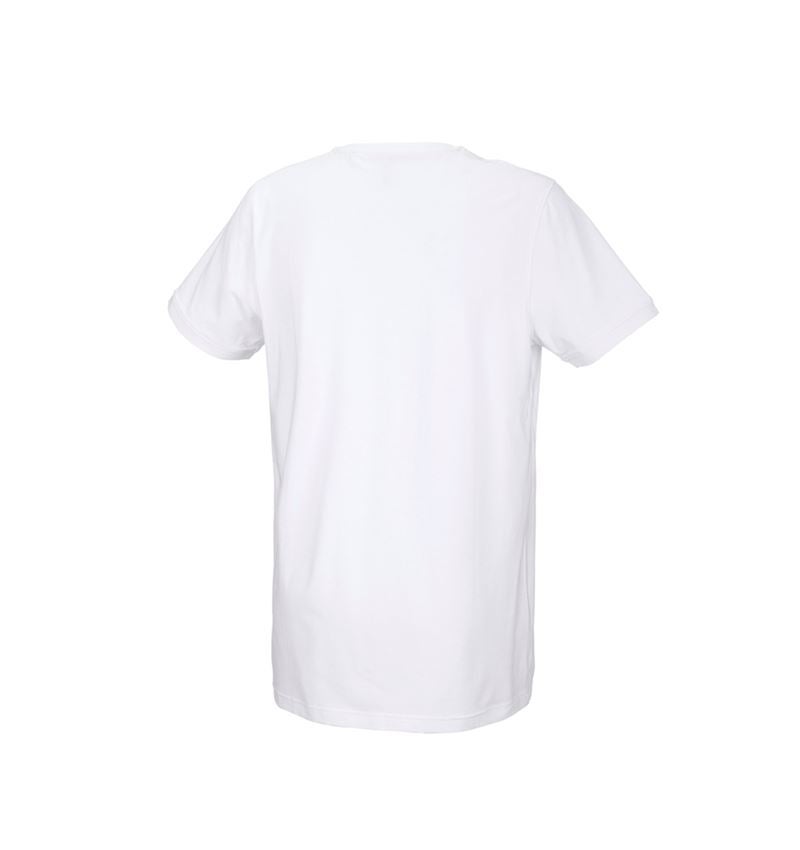 Trička, svetry & košile: e.s. Tričko cotton stretch, long fit + bílá 3