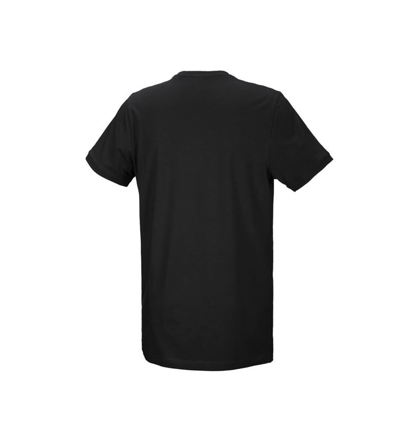 Trička, svetry & košile: e.s. Tričko cotton stretch, long fit + černá 3