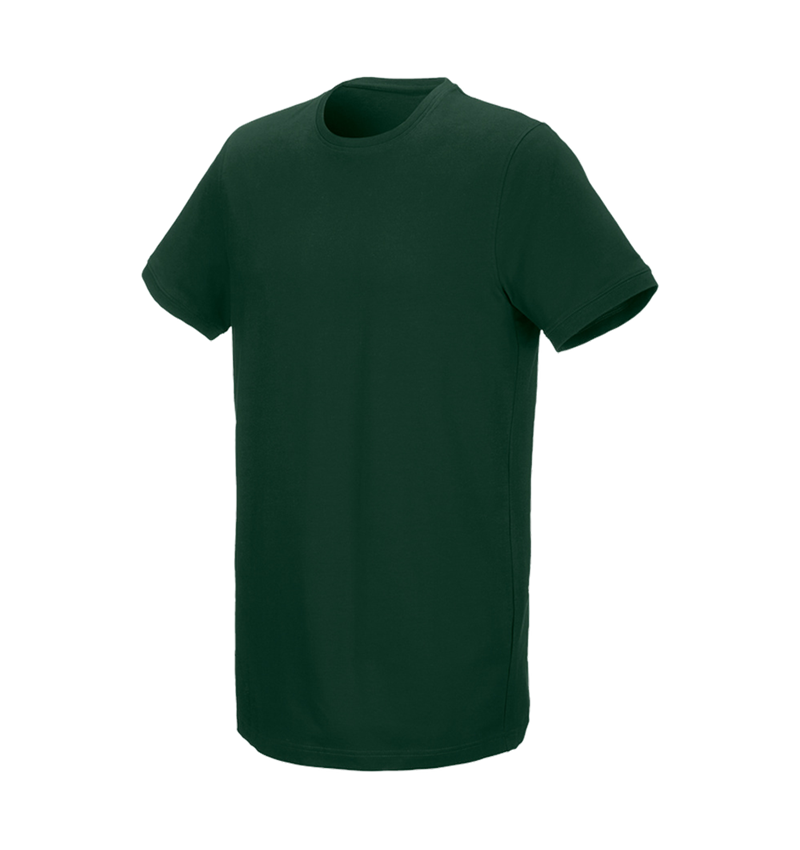 Zahradní / Lesnictví a Zemědělství: e.s. Tričko cotton stretch, long fit + zelená 1