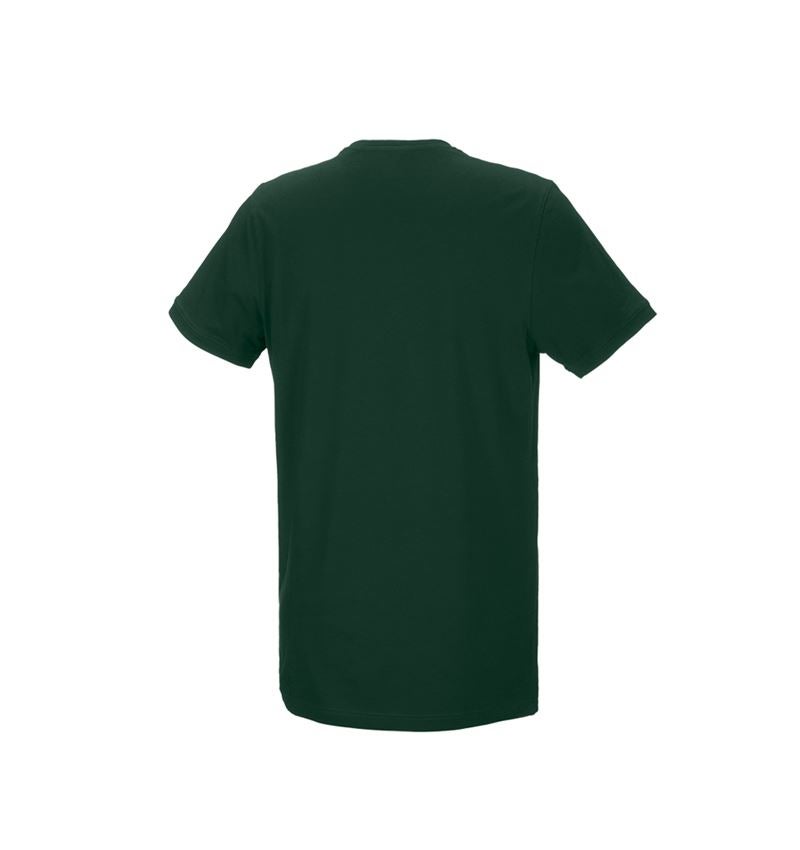 Zahradní / Lesnictví a Zemědělství: e.s. Tričko cotton stretch, long fit + zelená 2