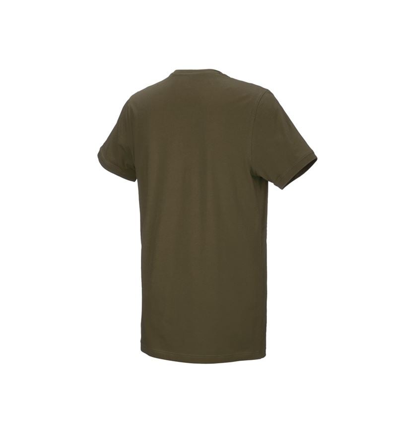 Trička, svetry & košile: e.s. Tričko cotton stretch, long fit + bahnitá zelená 3