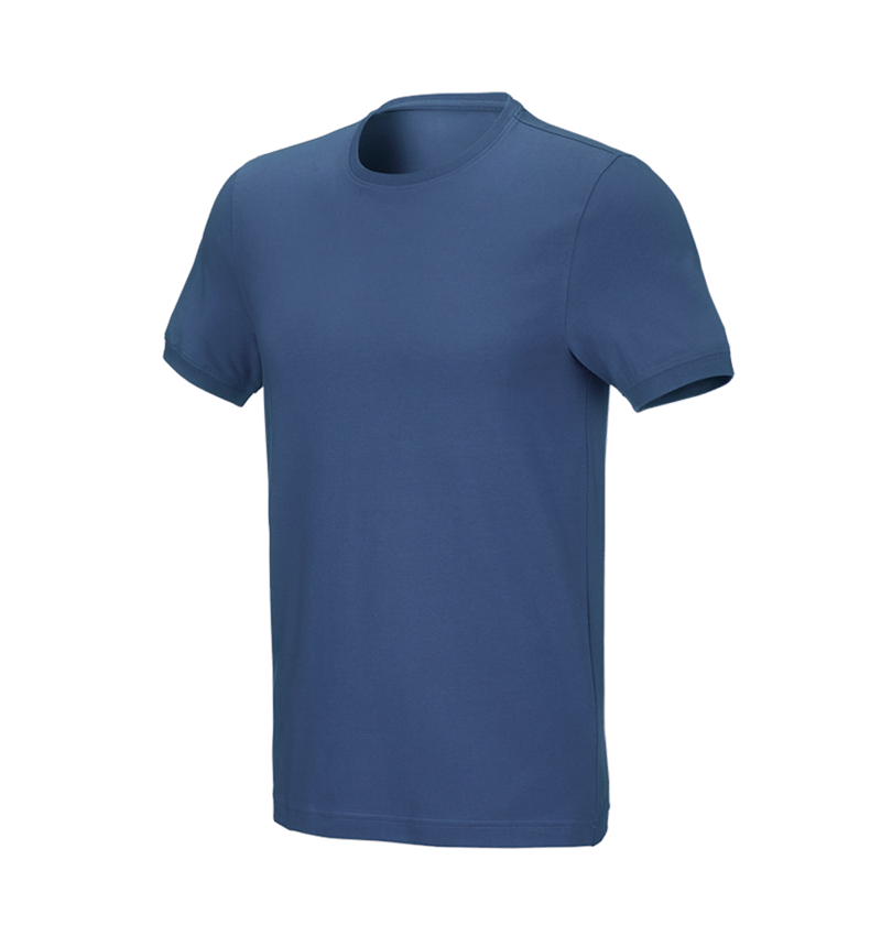 Trička, svetry & košile: e.s. Tričko cotton stretch, slim fit + kobalt 2
