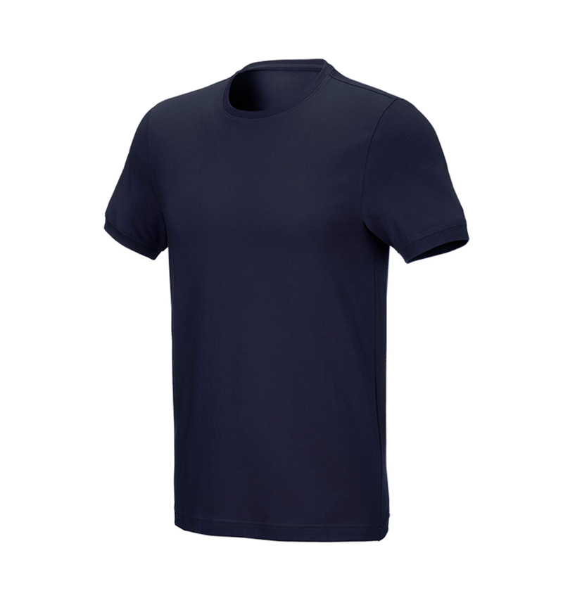 Trička, svetry & košile: e.s. Tričko cotton stretch, slim fit + tmavomodrá 2