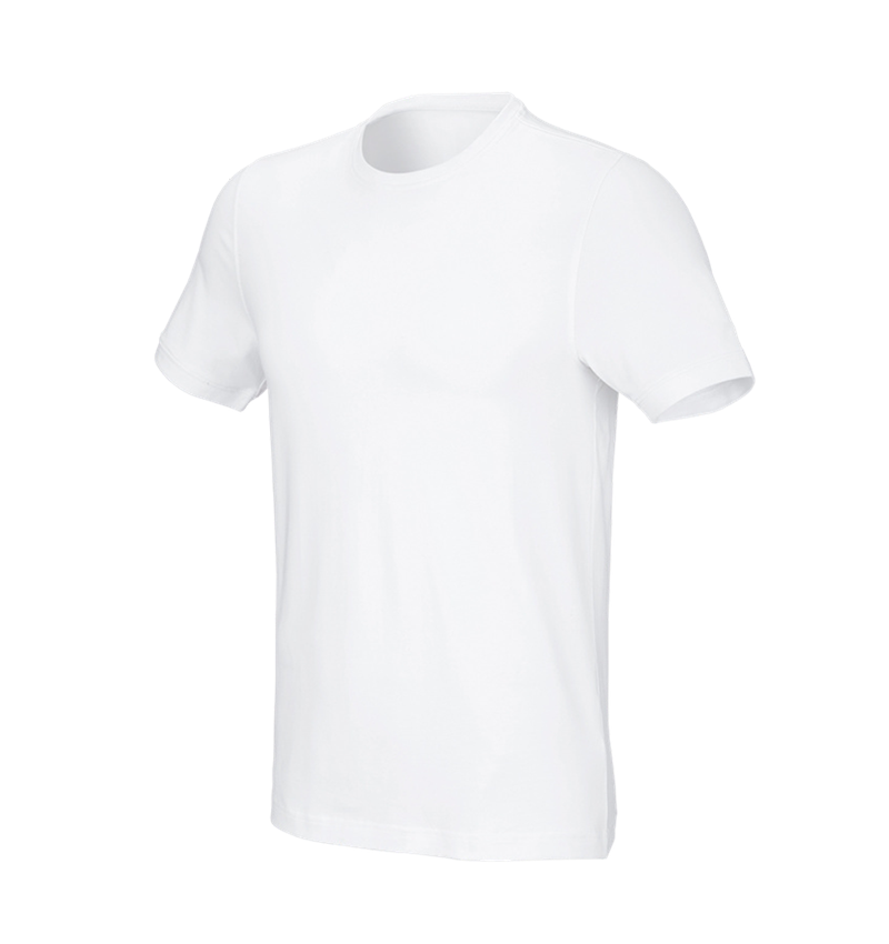 Trička, svetry & košile: e.s. Tričko cotton stretch, slim fit + bílá 2