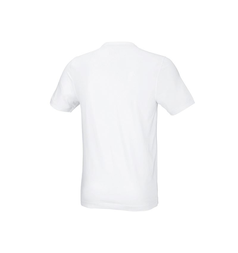 Trička, svetry & košile: e.s. Tričko cotton stretch, slim fit + bílá 3
