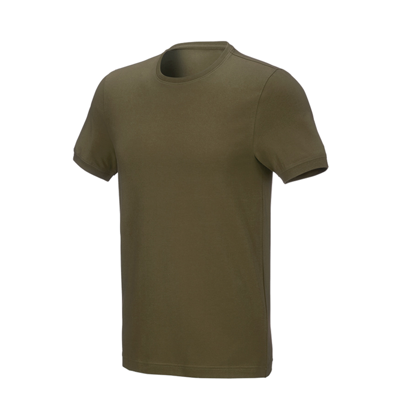 Trička, svetry & košile: e.s. Tričko cotton stretch, slim fit + bahnitá zelená 2