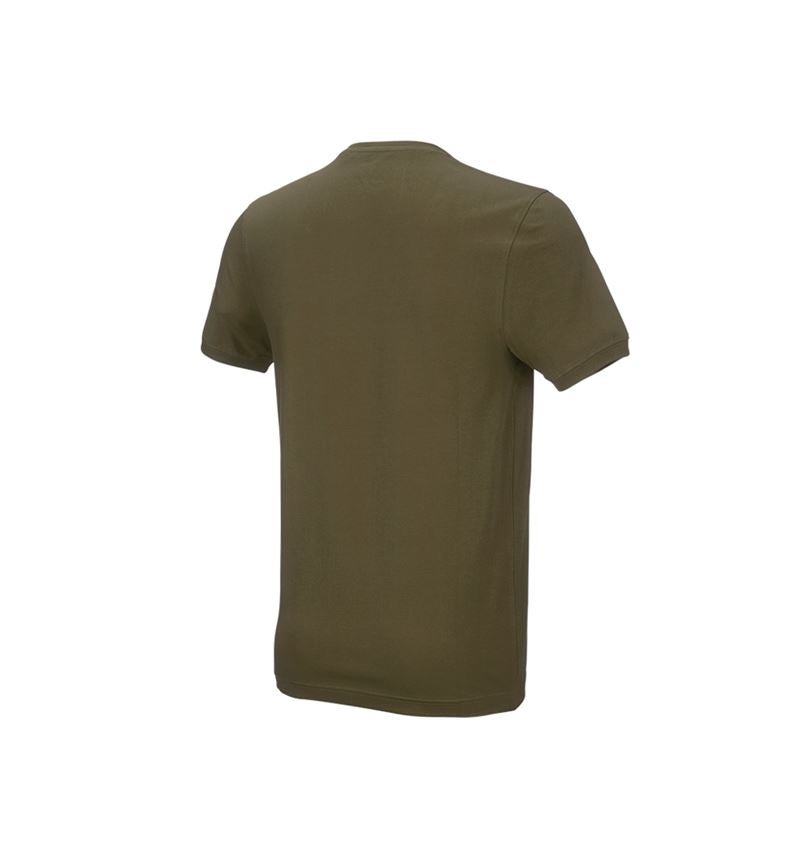 Trička, svetry & košile: e.s. Tričko cotton stretch, slim fit + bahnitá zelená 3
