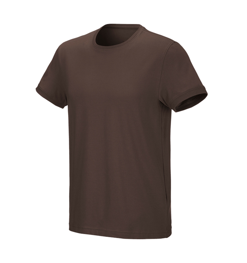 Trička, svetry & košile: e.s. Tričko cotton stretch + kaštan 2