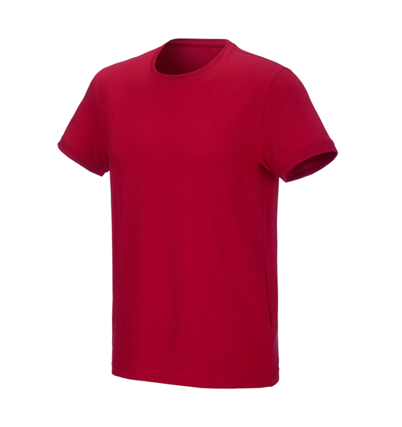 Trička, svetry & košile: e.s. Tričko cotton stretch + ohnivě červená 2