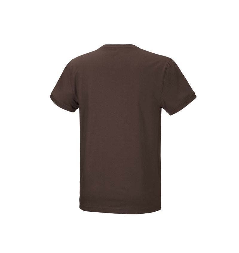 Trička, svetry & košile: e.s. Tričko cotton stretch + kaštan 3