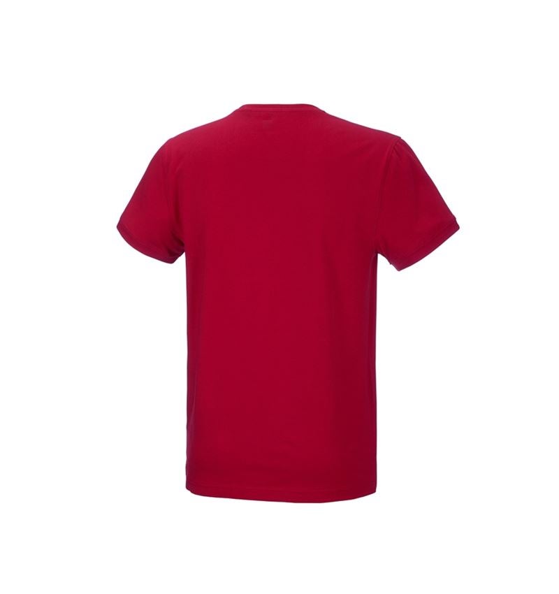 Instalatéři: e.s. Tričko cotton stretch + ohnivě červená 3