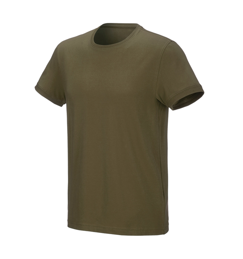 Trička, svetry & košile: e.s. Tričko cotton stretch + bahnitá zelená 2