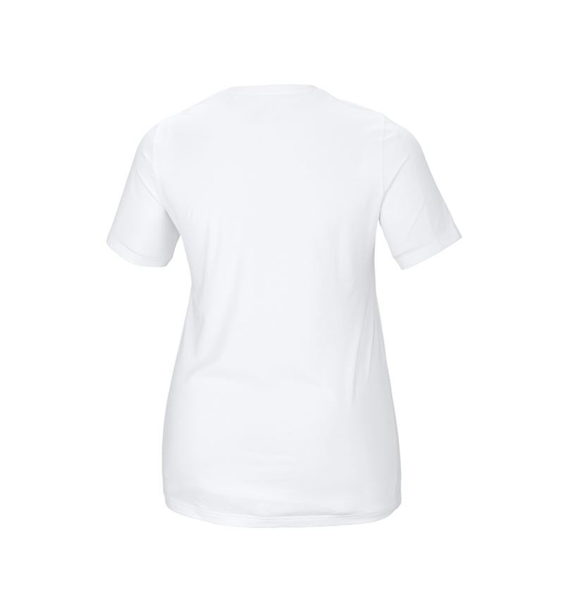 Trička | Svetry | Košile: e.s. Tričko cotton stretch, dámské, plus fit + bílá 3