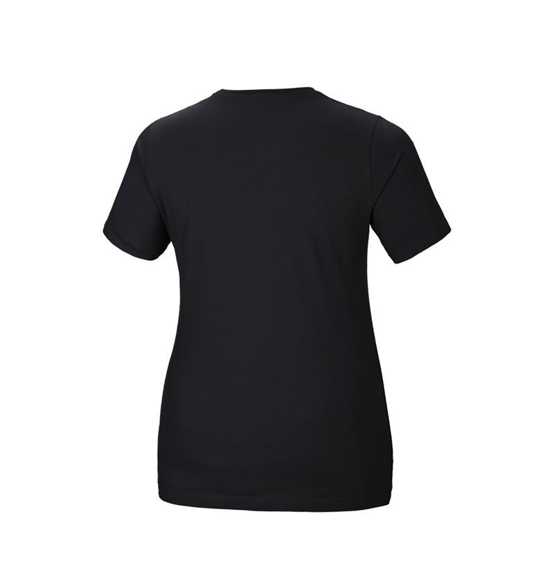 Trička | Svetry | Košile: e.s. Tričko cotton stretch, dámské, plus fit + černá 3