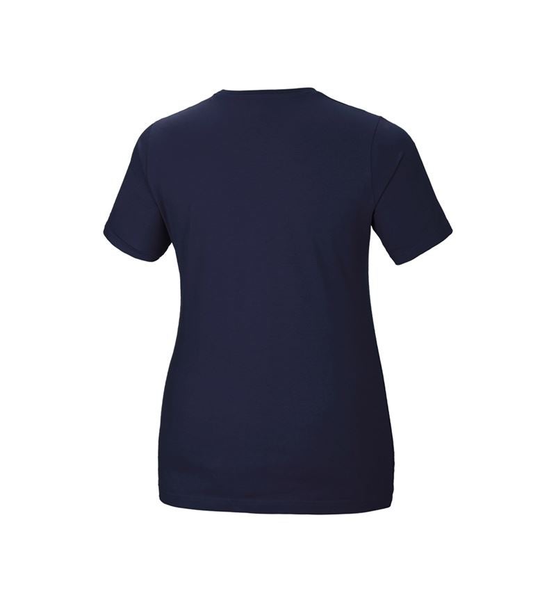 Trička | Svetry | Košile: e.s. Tričko cotton stretch, dámské, plus fit + tmavomodrá 3
