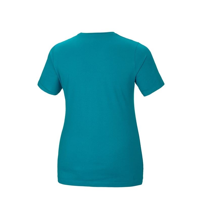 Trička | Svetry | Košile: e.s. Tričko cotton stretch, dámské, plus fit + oceán 3