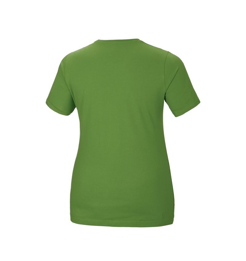 Témata: e.s. Tričko cotton stretch, dámské, plus fit + mořská zelená 3