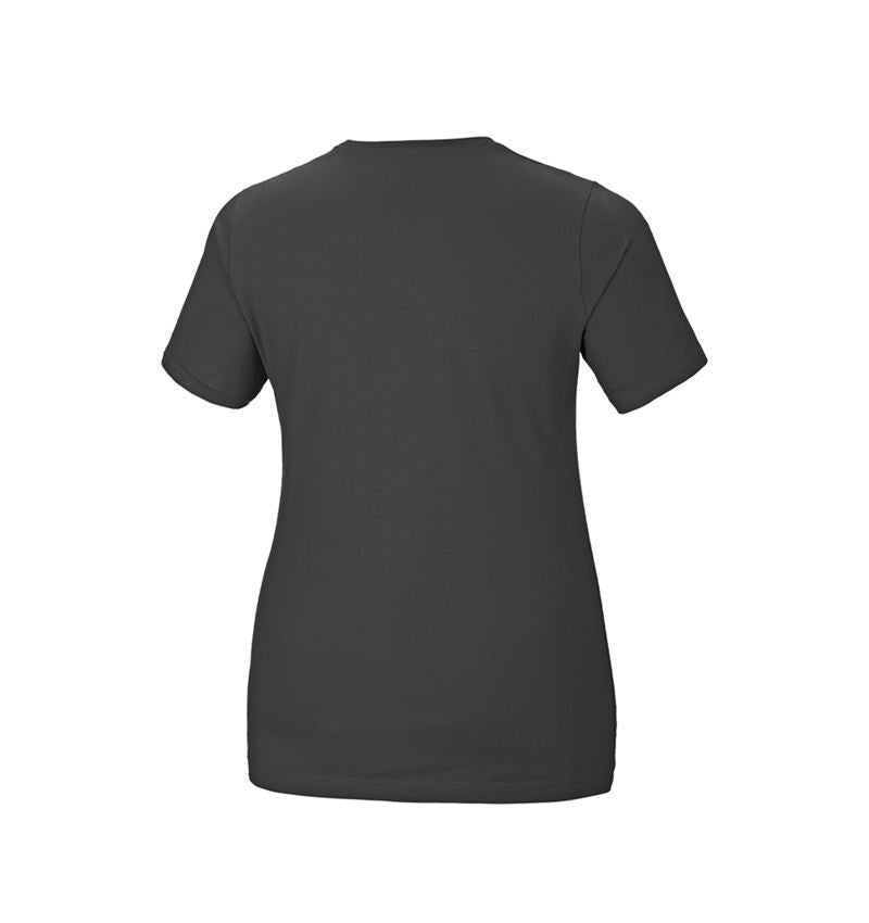 Trička | Svetry | Košile: e.s. Tričko cotton stretch, dámské, plus fit + antracit 3