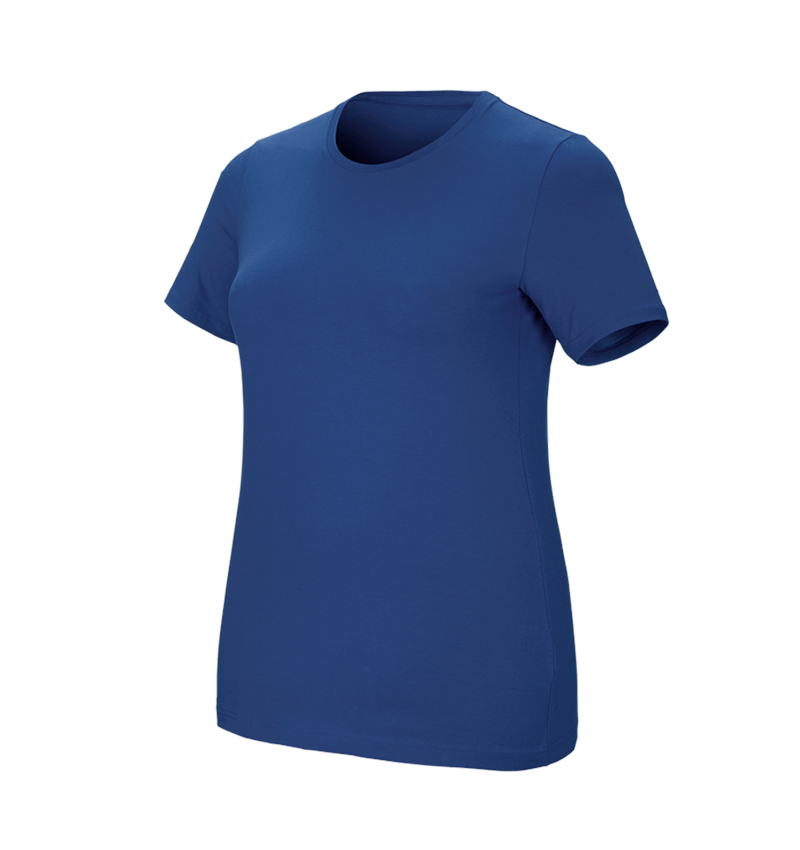 Trička | Svetry | Košile: e.s. Tričko cotton stretch, dámské, plus fit + alkalická modrá 2