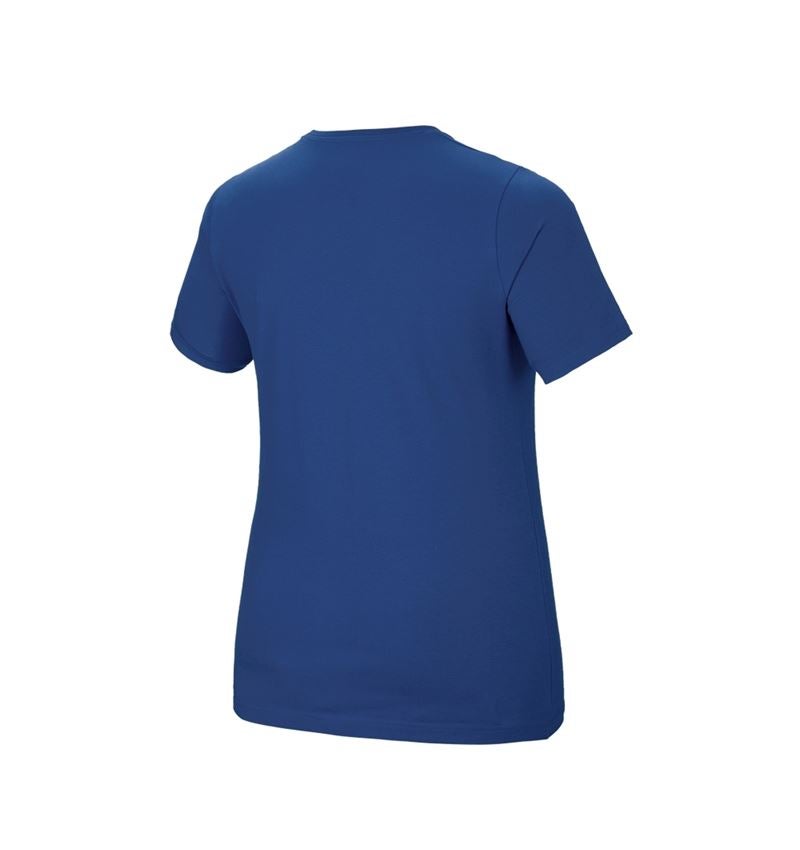 Témata: e.s. Tričko cotton stretch, dámské, plus fit + alkalická modrá 3