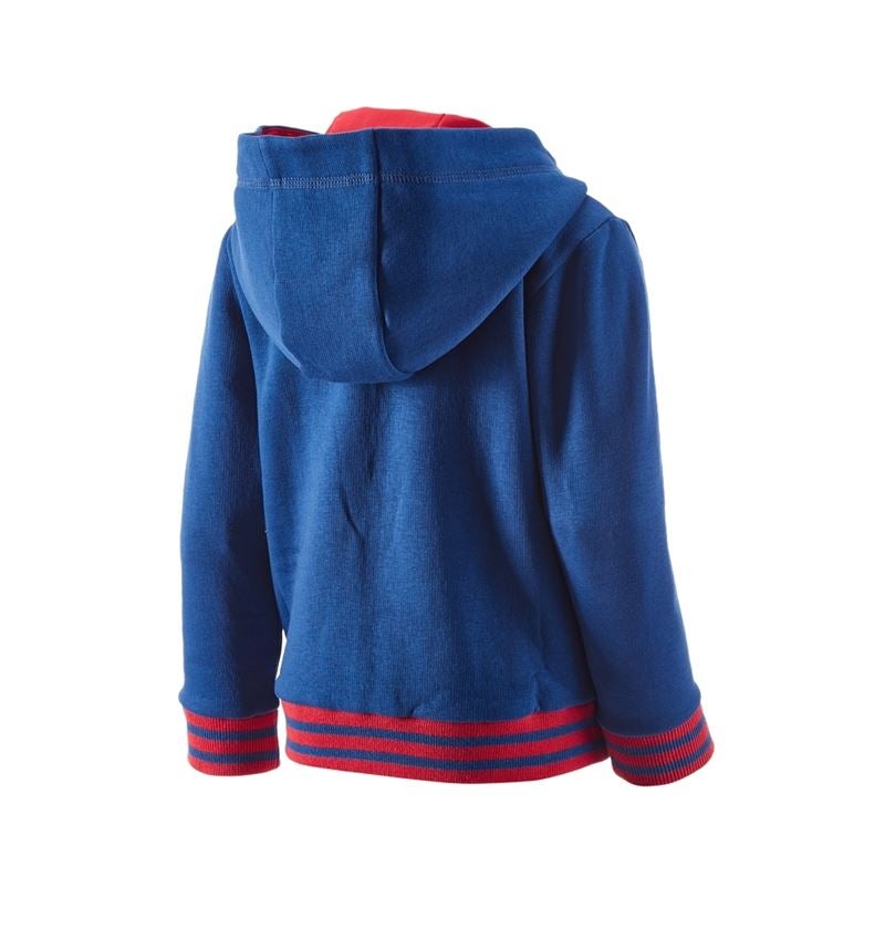 Trička | Svetry | Košile: Hoody-Bunda Sweat e.s.motion 2020, dětská + modrá chrpa/ohnivě červená 1