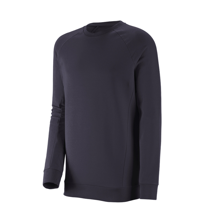 Trička, svetry & košile: e.s. Mikina cotton stretch, long fit + tmavomodrá 2