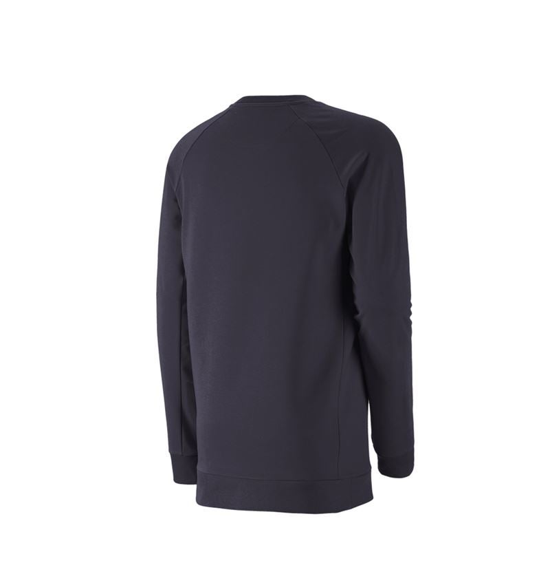 Trička, svetry & košile: e.s. Mikina cotton stretch, long fit + tmavomodrá 3