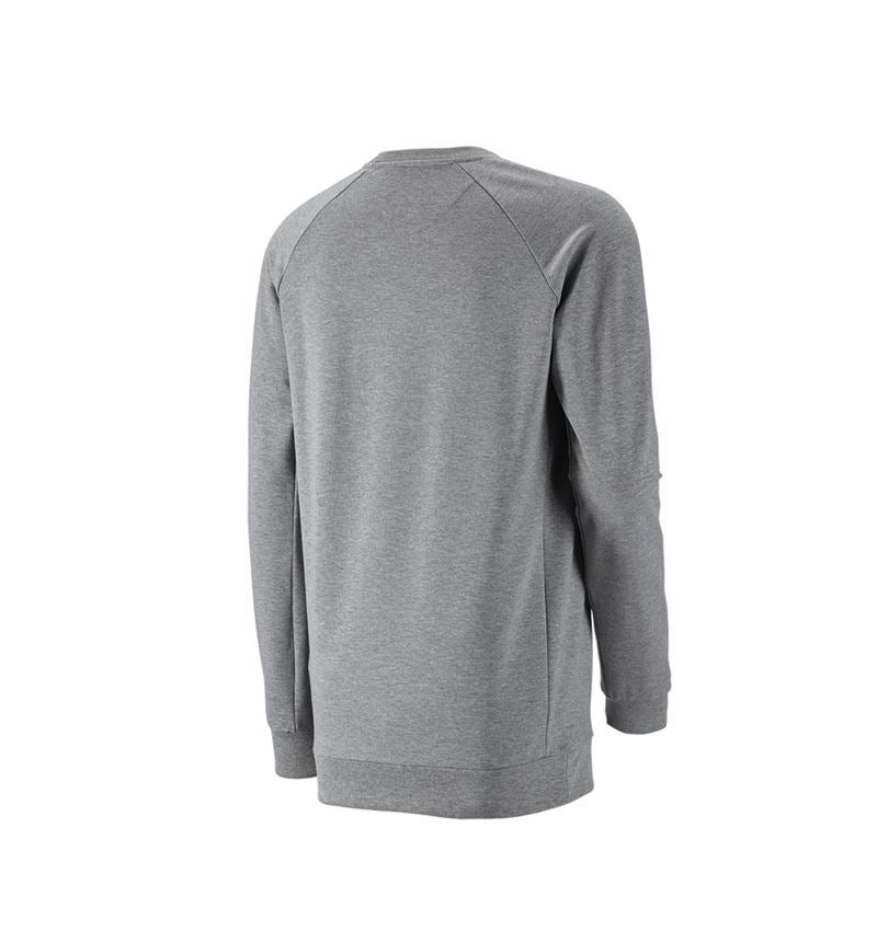 Trička, svetry & košile: e.s. Mikina cotton stretch, long fit + šedý melír 3
