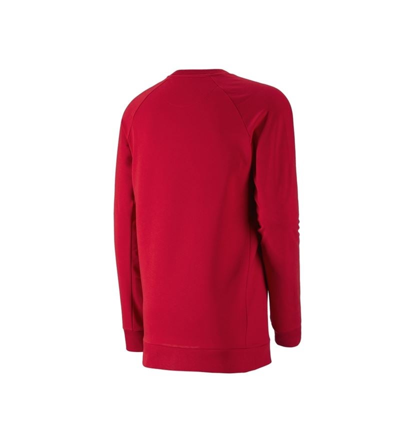 Trička, svetry & košile: e.s. Mikina cotton stretch, long fit + ohnivě červená 3