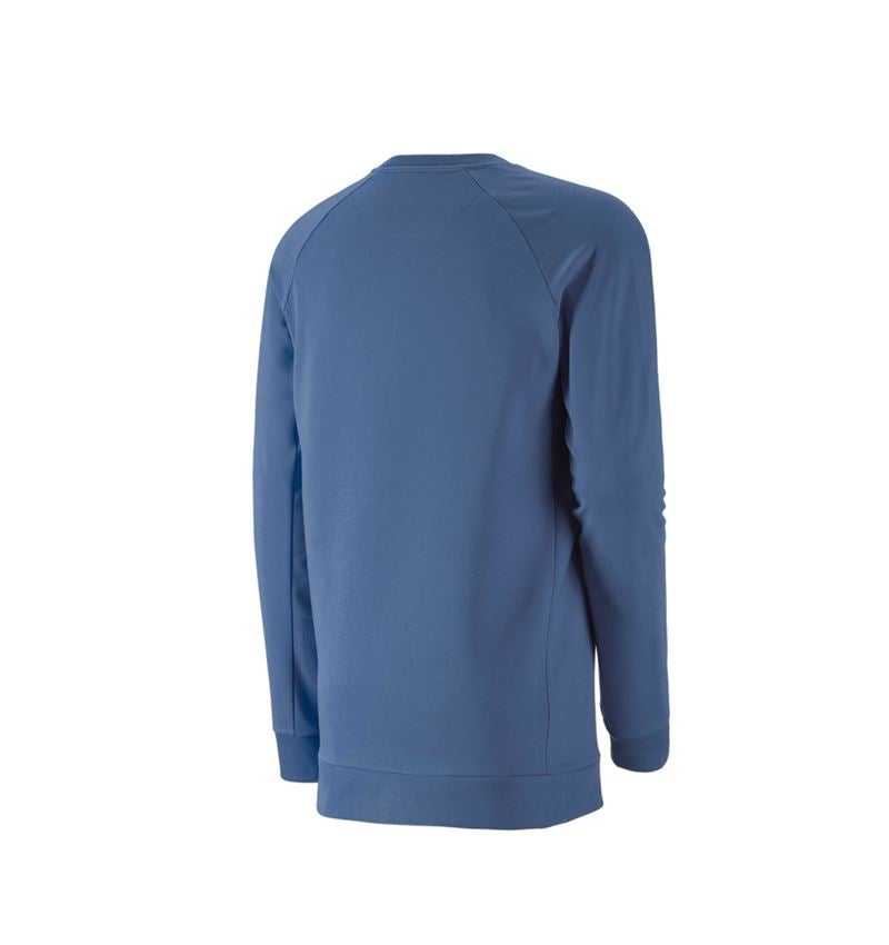 Trička, svetry & košile: e.s. Mikina cotton stretch, long fit + kobalt 3