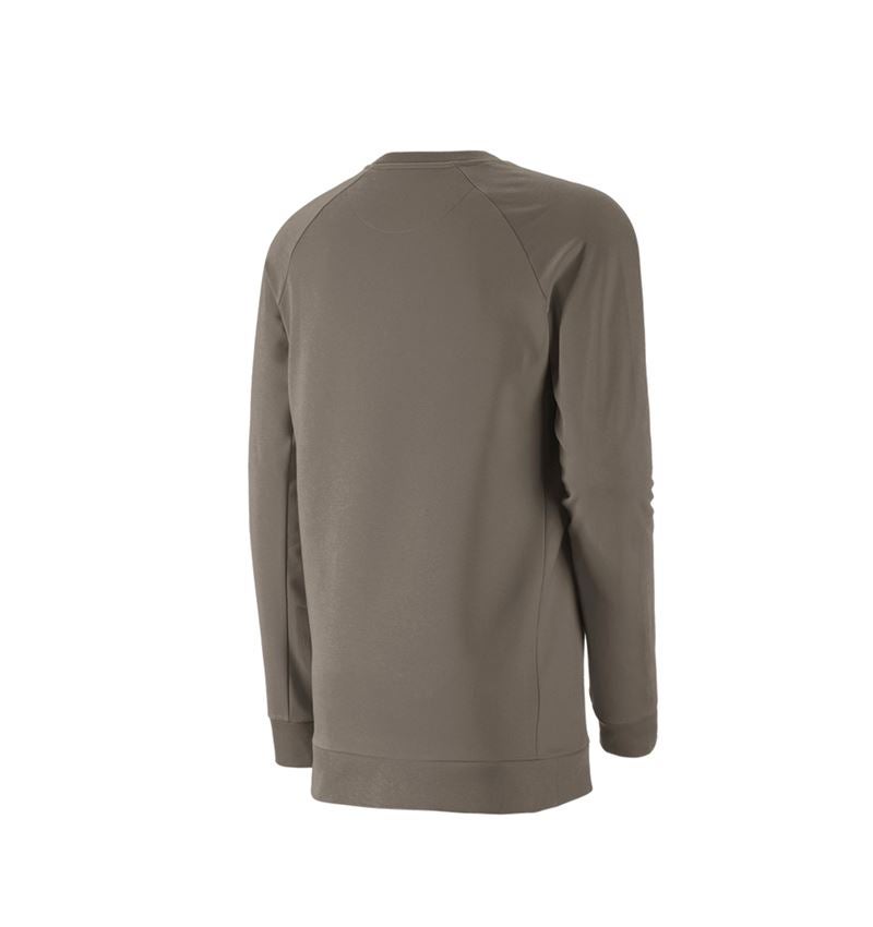 Trička, svetry & košile: e.s. Mikina cotton stretch, long fit + kámen 3