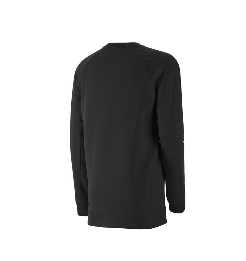 Trička, svetry & košile: e.s. Mikina cotton stretch, long fit + černá 3