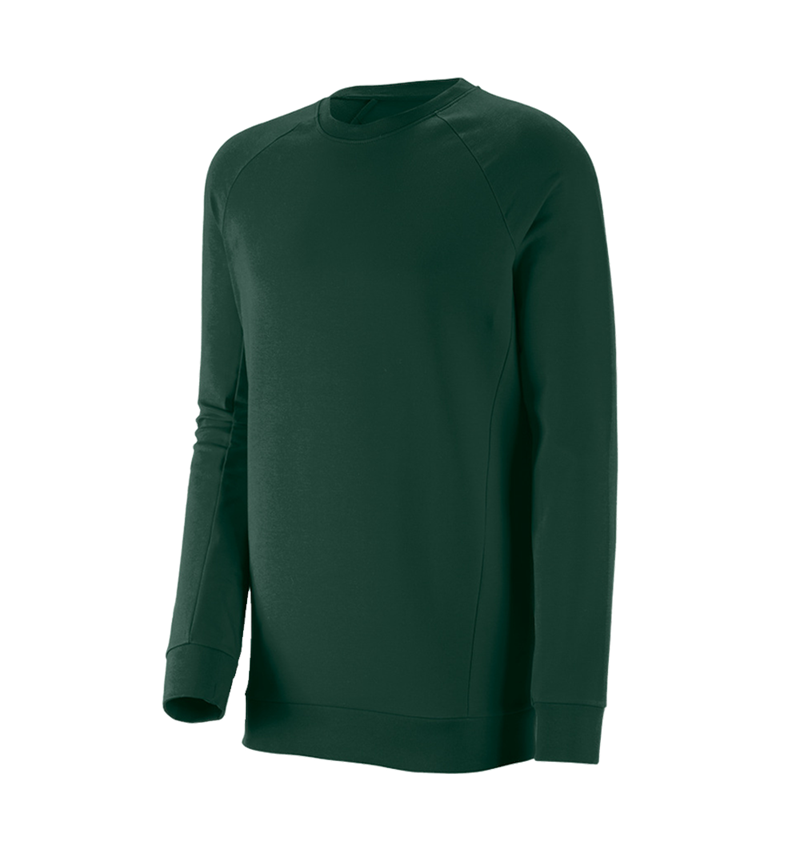 Trička, svetry & košile: e.s. Mikina cotton stretch, long fit + zelená 2