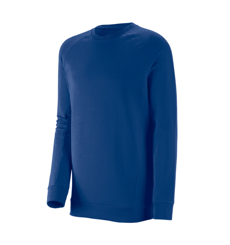 Trička, svetry & košile: e.s. Mikina cotton stretch, long fit + modrá chrpa 2
