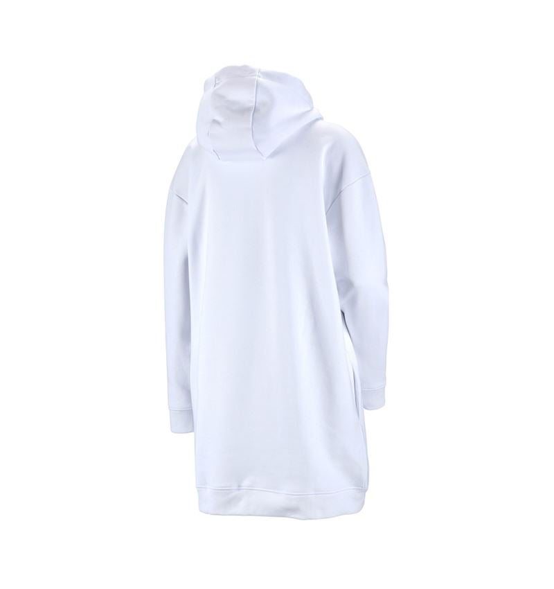 Trička | Svetry | Košile: e.s. Mikina s kapucí oversize poly cotton, dámská + bílá 2