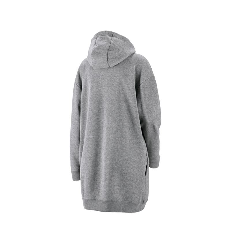 Trička | Svetry | Košile: e.s. Mikina s kapucí oversize poly cotton, dámská + šedý melír 2