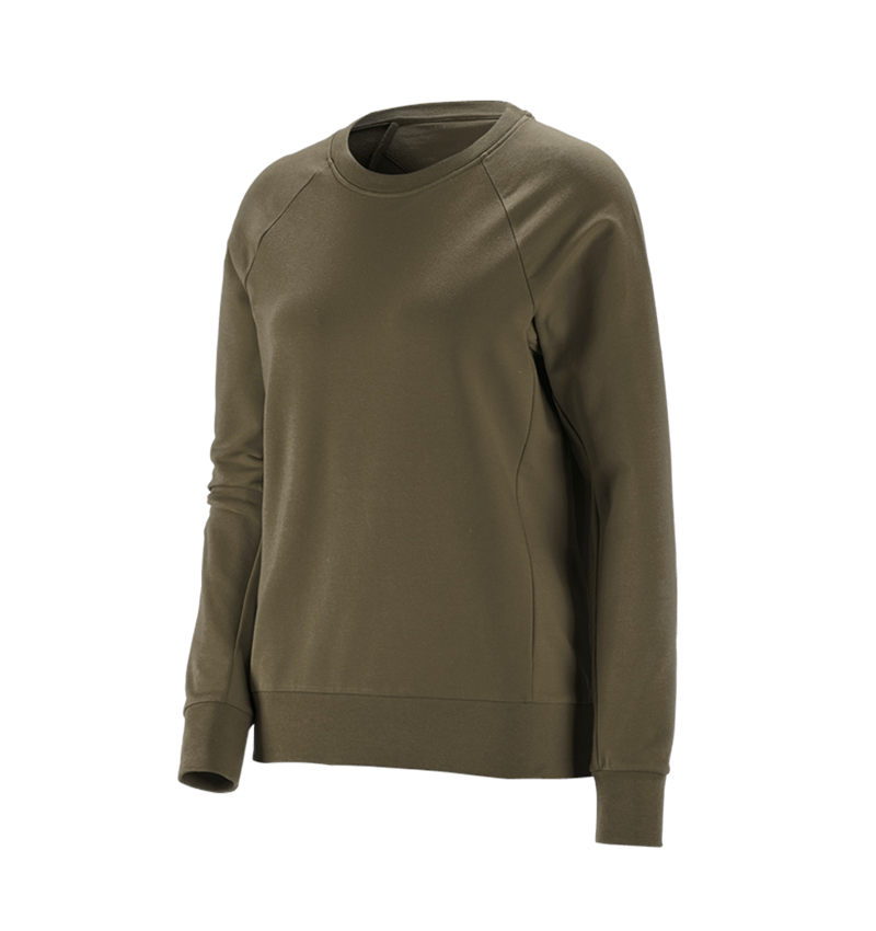 Trička | Svetry | Košile: e.s. Mikina cotton stretch, dámská + bahnitá zelená 2