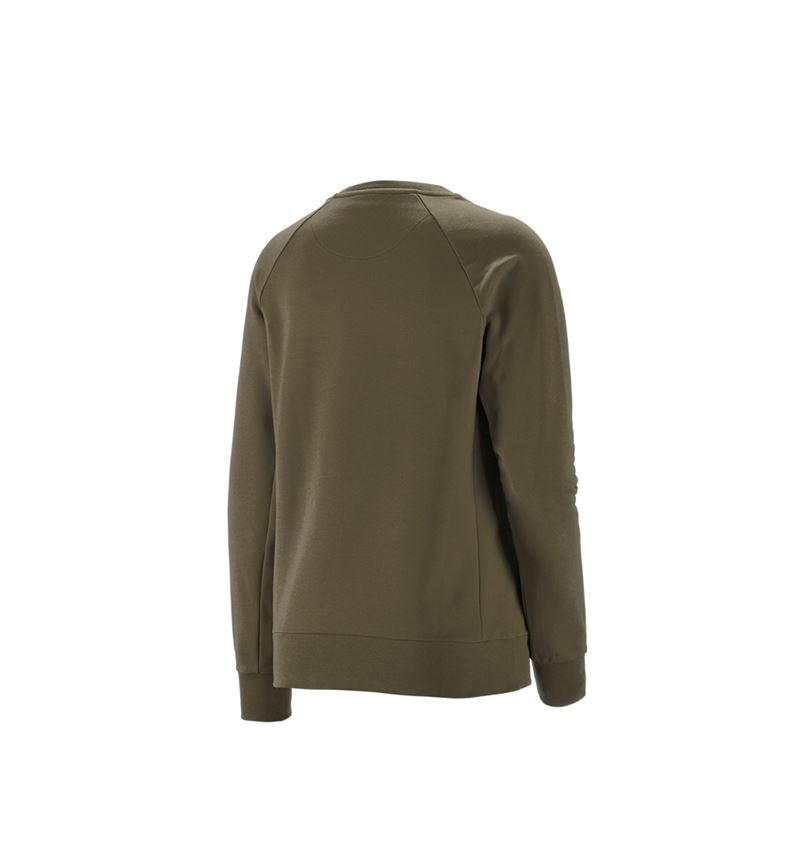 Trička | Svetry | Košile: e.s. Mikina cotton stretch, dámská + bahnitá zelená 3