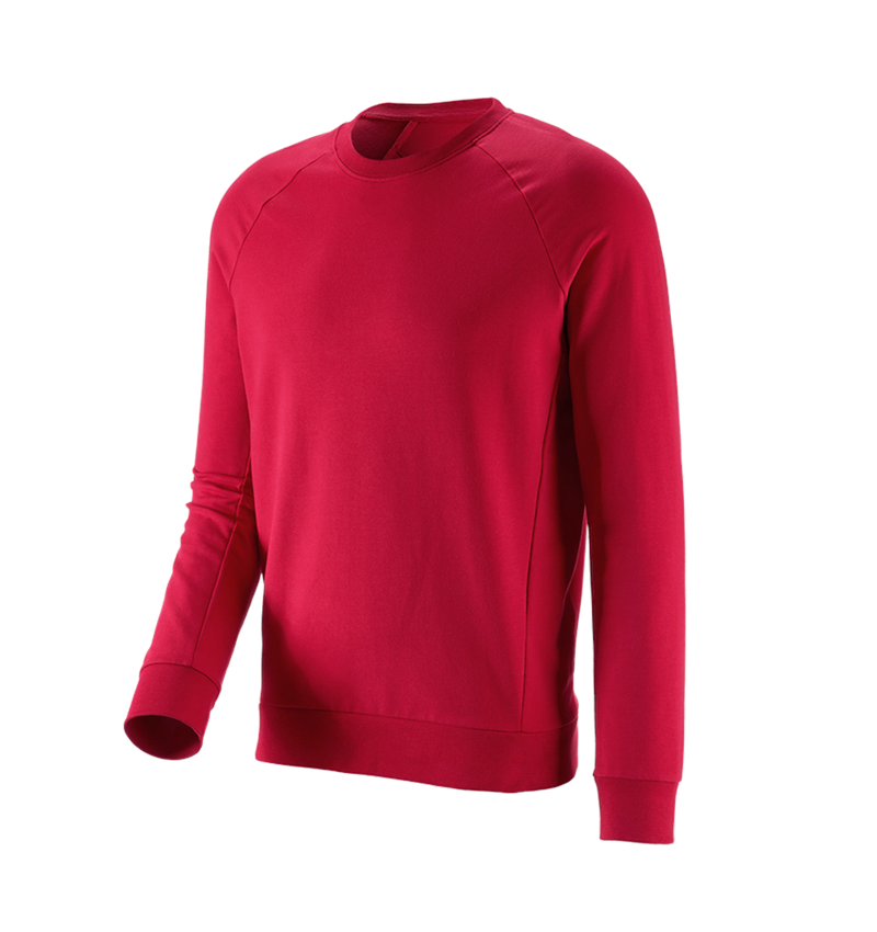 Trička, svetry & košile: e.s. Mikina cotton stretch + ohnivě červená 2
