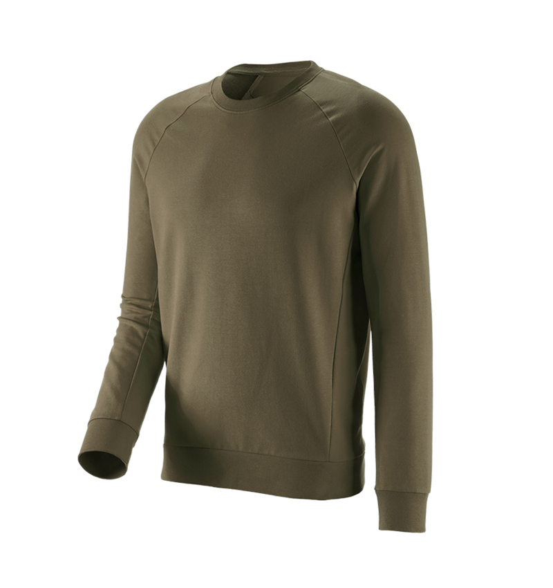 Trička, svetry & košile: e.s. Mikina cotton stretch + bahnitá zelená 2
