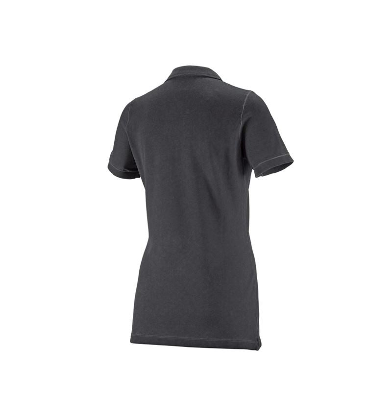 Trička | Svetry | Košile: e.s. Polo-Tričko vintage cotton stretch, dámská + oxidově černá vintage 1