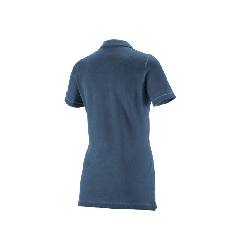 Trička | Svetry | Košile: e.s. Polo-Tričko vintage cotton stretch, dámská + antická modrá vintage 1