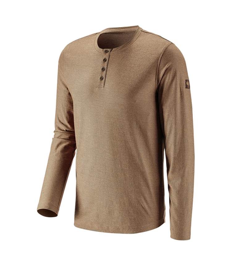 Trička, svetry & košile: Triko s dlouhým rukávem e.s.vintage + sépiová melanž 2