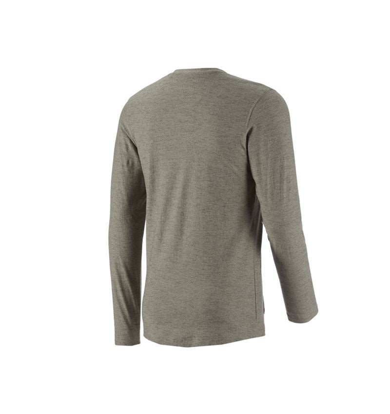 Trička, svetry & košile: Triko s dlouhým rukávem e.s.vintage + maskovací zelená melanž 3