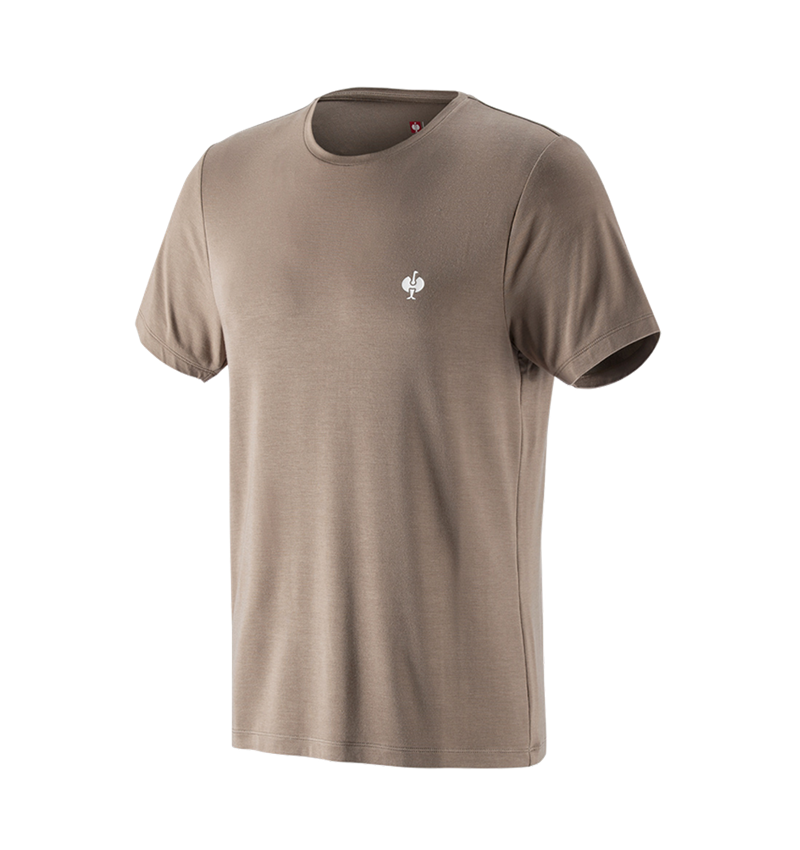 Trička, svetry & košile: Modal tričko e.s. ventura vintage + stínově hnědá 1