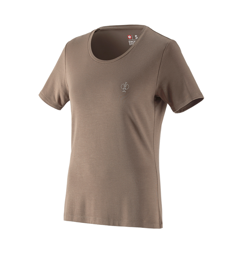 Trička | Svetry | Košile: Modal tričko e.s. ventura vintage, dámské + stínově hnědá 2