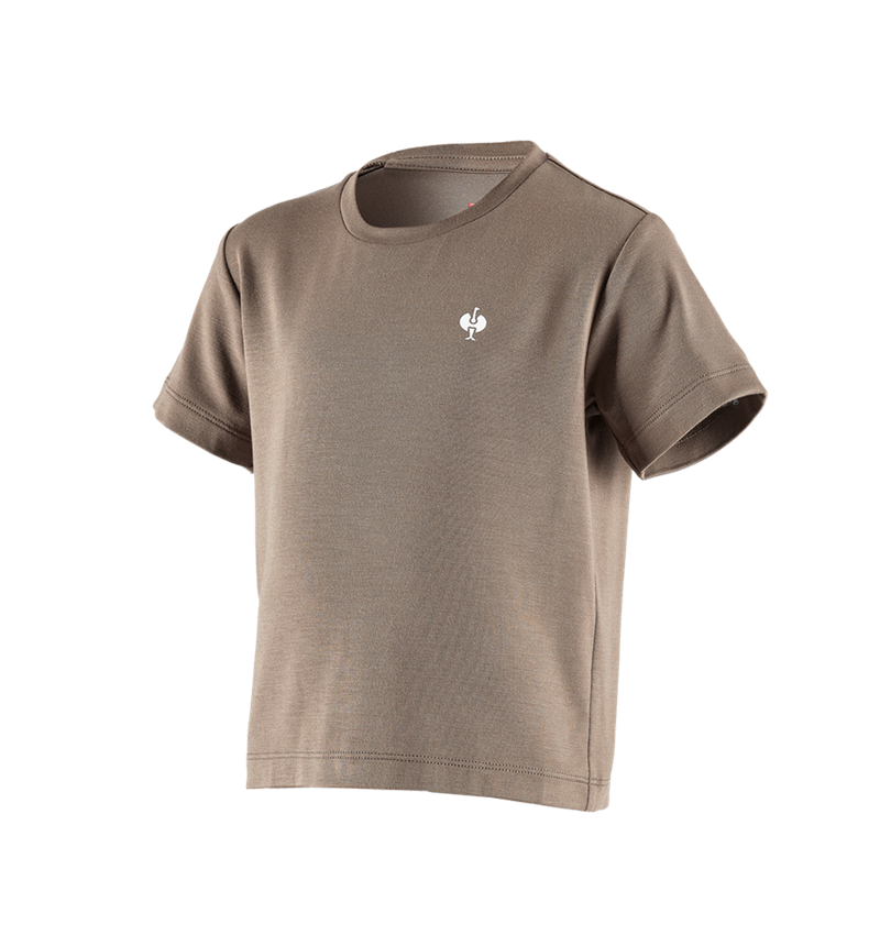 Trička | Svetry | Košile: Modal tričko e.s. ventura vintage, dětské + stínově hnědá 2