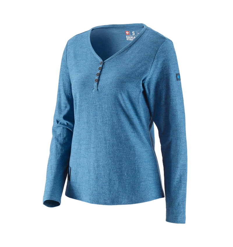Trička | Svetry | Košile: Triko s dlouhým rukávem e.s.vintage, dámské + ledově modrá melanž 2