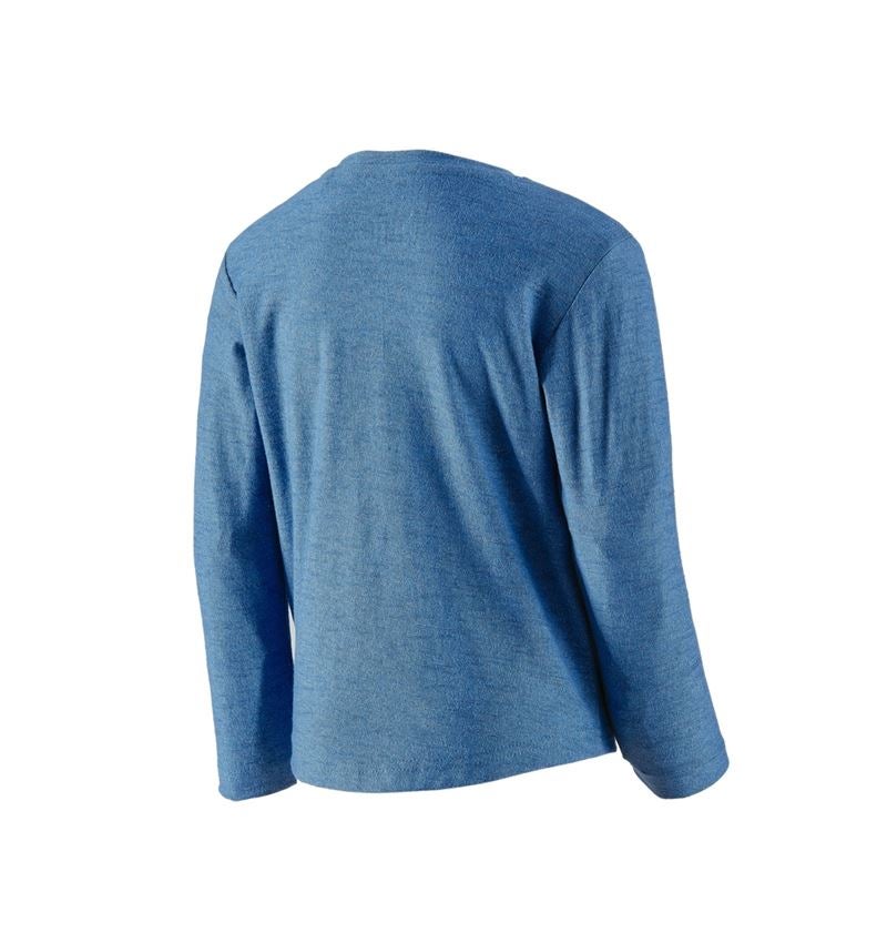 Trička | Svetry | Košile: Triko s dlouhým rukávem e.s.vintage, dětská + ledově modrá melanž 3