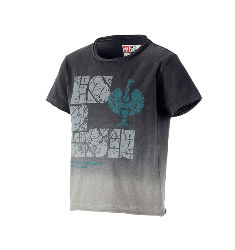 Trička | Svetry | Košile: e.s. Tričko denim workwear, dětská + oxidově černá vintage 1